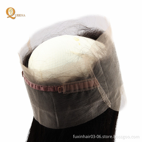 Raw Virgin Hair Wholesale Peruvian Virgin Hair Lace Band 360 Lace Frontal Closure